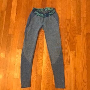 Gymshark flex leggings in blue, size small